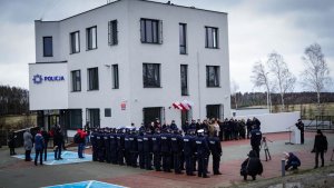 Uroczystość otwarcia nowego komisariatu policji w Chwarznie
