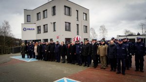 Uroczystość otwarcia nowego komisariatu policji w Chwarznie