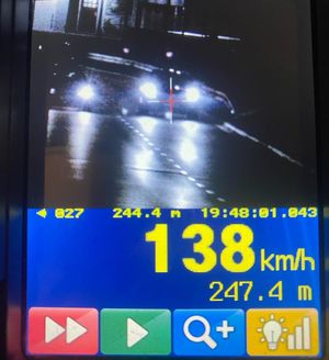 zdjęcie z miernika prędkości