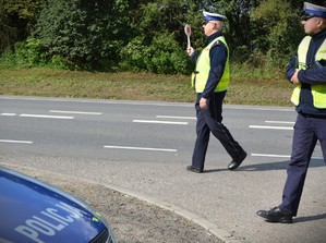 Policjanci na drodze